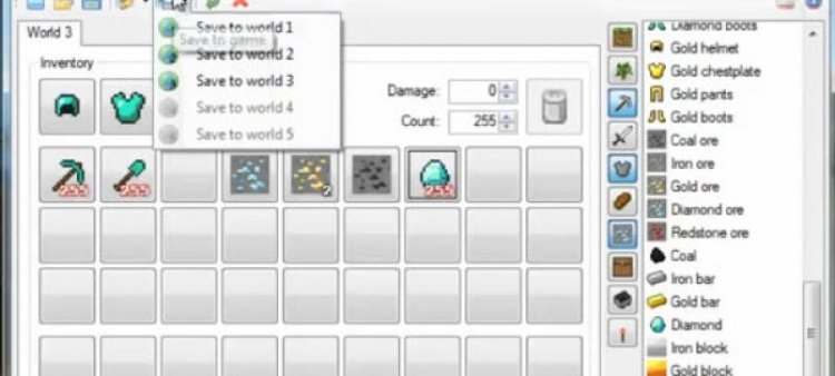 INVedit Tool for Minecraft 1.8